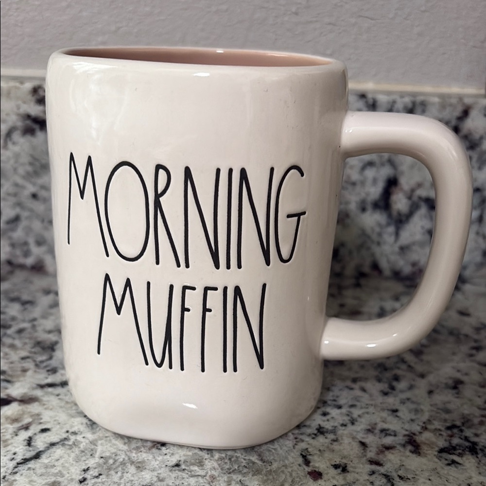 Rae Dunn Cream Ceramic Mug - Morning Muffin